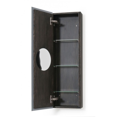 Dark Oak Slimline 800 Bathroom Cabinet